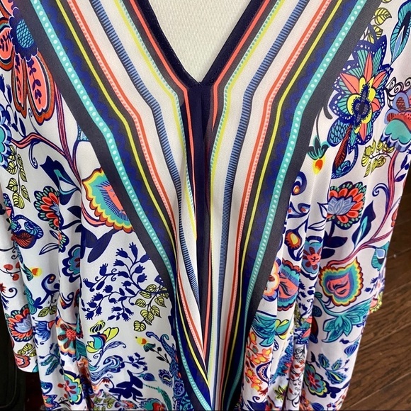 NWOT Milly for DesigNation Floral Caftan Tunic Top - Picture 4 of 9